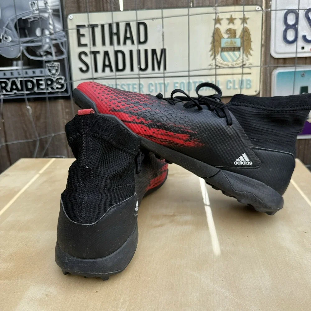 adidas 20.3 Tf Core Black/FTWR White/Active Red Football Shoes-SZ‎ 11 (EF2208)
